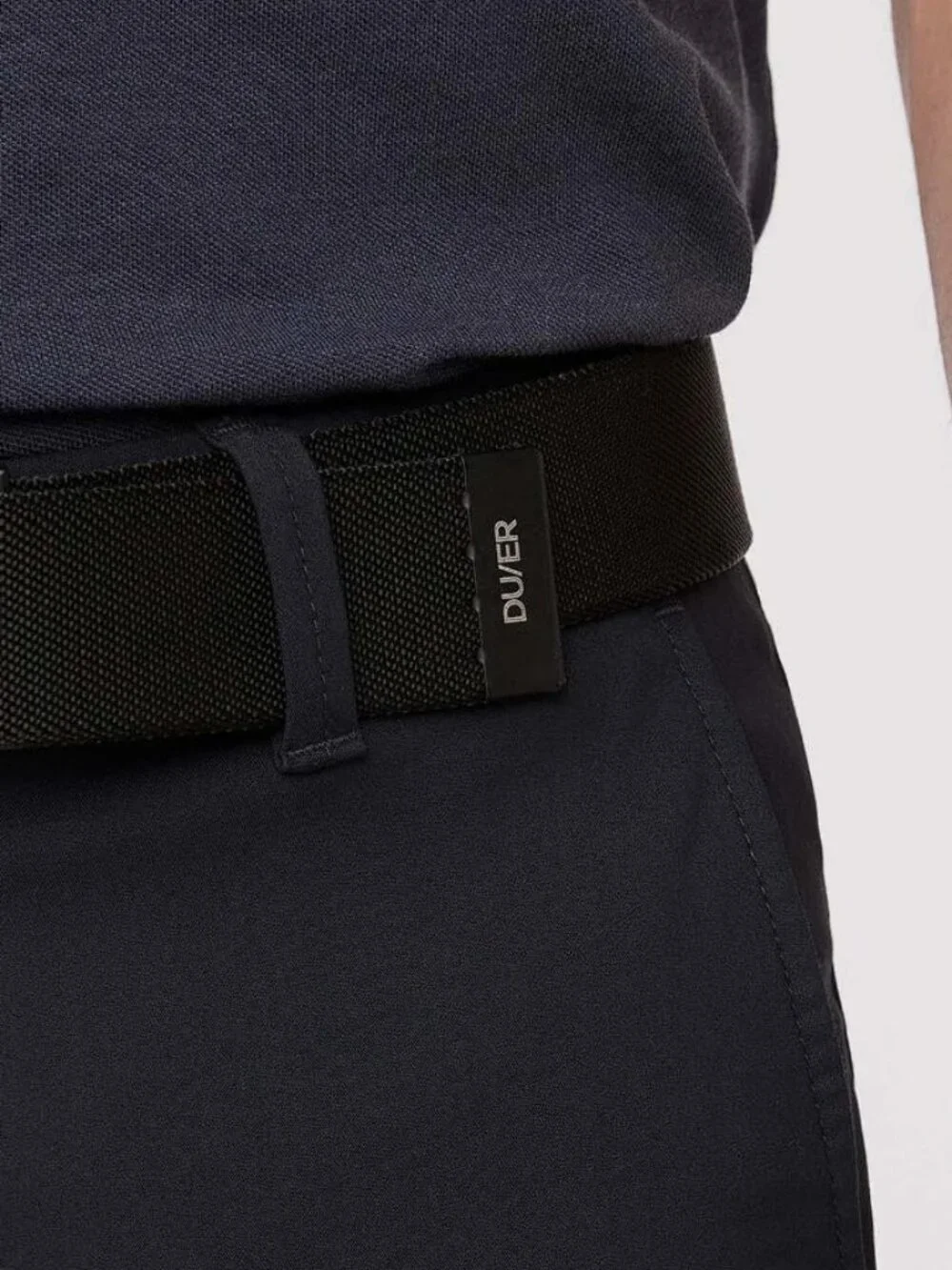 DUER Men's Reversible Stretch Belt Size S in Black/Charcoal